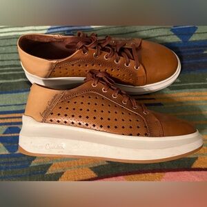 Franco Cuadra Brown Leather Women's Sneakers